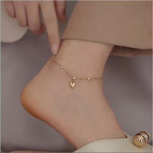 COPY - #43 18k Gold Plated Chain Link Charm Anklet Ankle Bracelet